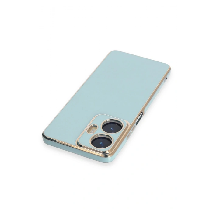 Newface Realme C55 Kılıf Volet Silikon - Açık Yeşil