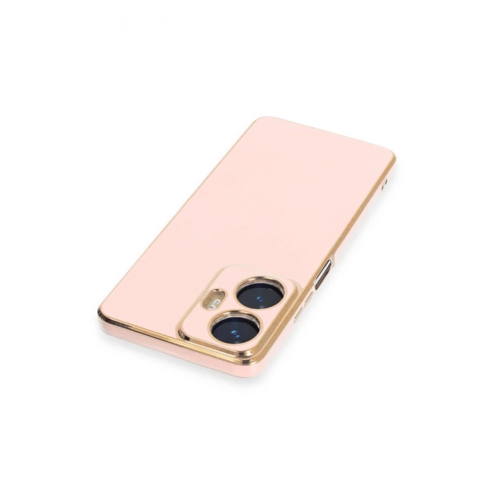 Newface Realme C55 Kılıf Volet Silikon - Pembe