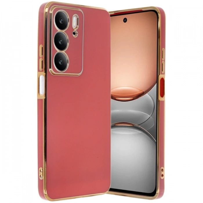 Newface Realme C75 4G Kılıf Volet Silikon - Kırmızı