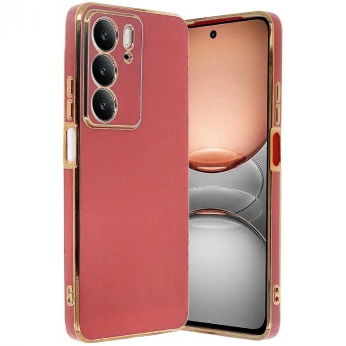 Newface Realme C75 4G Kılıf Volet Silikon - Kırmızı