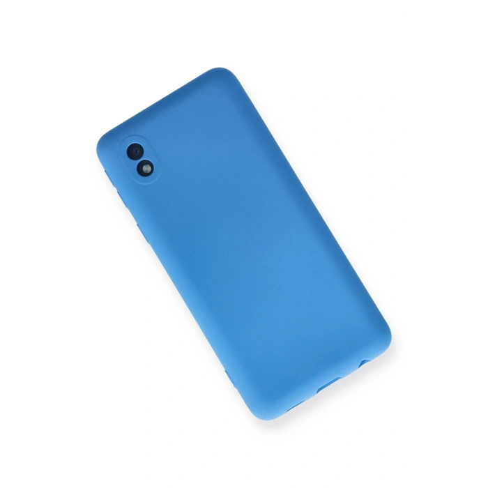 Newface Samsung Galaxy A01 Core Kılıf Nano içi Kadife Silikon - Mavi