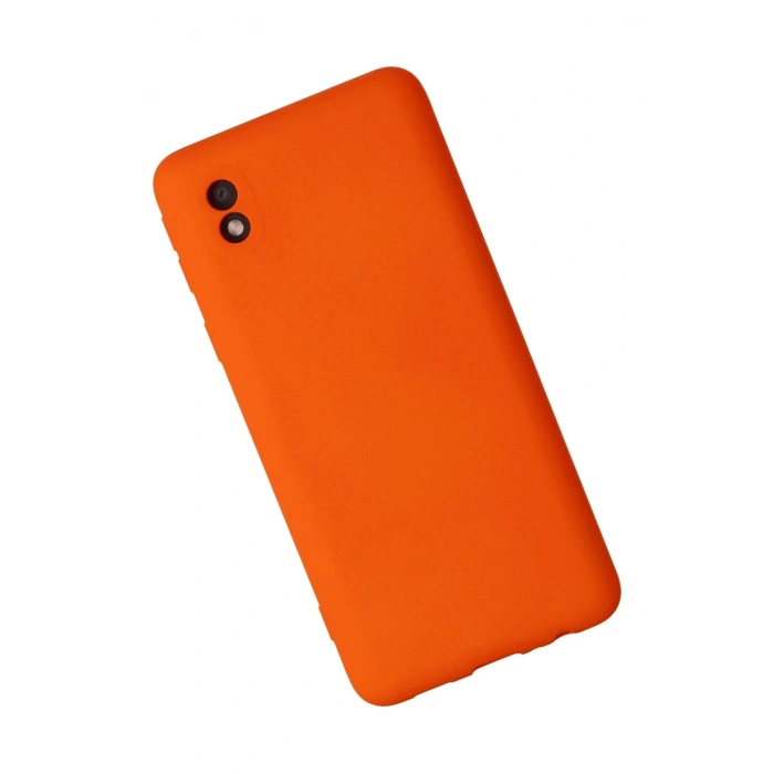 Newface Samsung Galaxy A01 Core Kılıf Nano içi Kadife Silikon - Turuncu