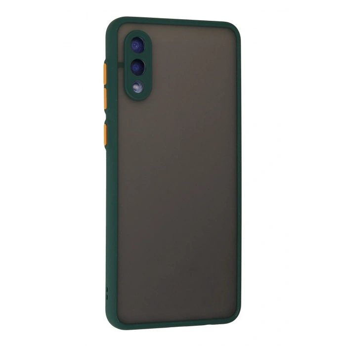 Newface Samsung Galaxy A02 Kılıf Montreal Silikon Kapak - Yeşil