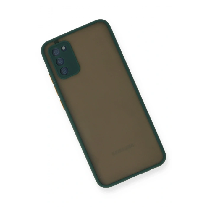 Newface Samsung Galaxy A02S Kılıf Montreal Silikon Kapak - Yeşil