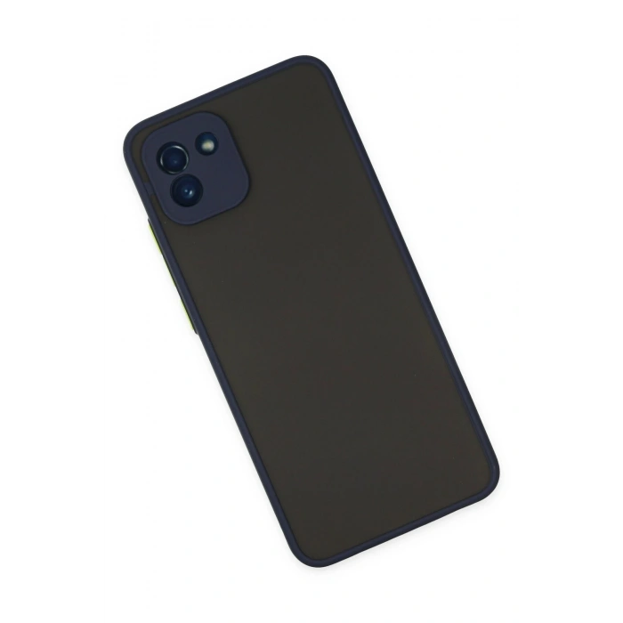 Newface Samsung Galaxy A03 Kılıf Montreal Silikon Kapak - Lacivert