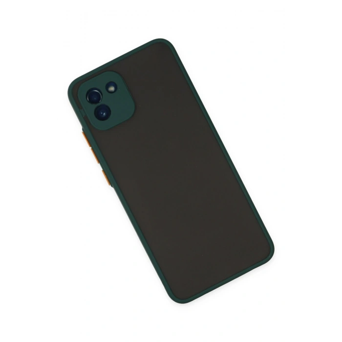 Newface Samsung Galaxy A03 Kılıf Montreal Silikon Kapak - Yeşil