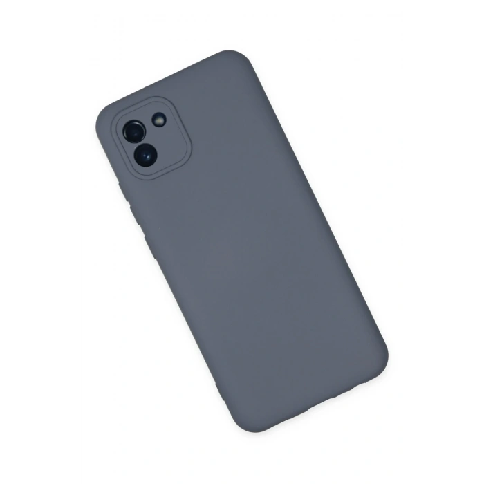 Newface Samsung Galaxy A03 Kılıf Nano içi Kadife Silikon - Gri