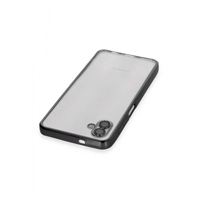 Newface Samsung Galaxy A04 Kılıf Razer Lensli Silikon - Siyah