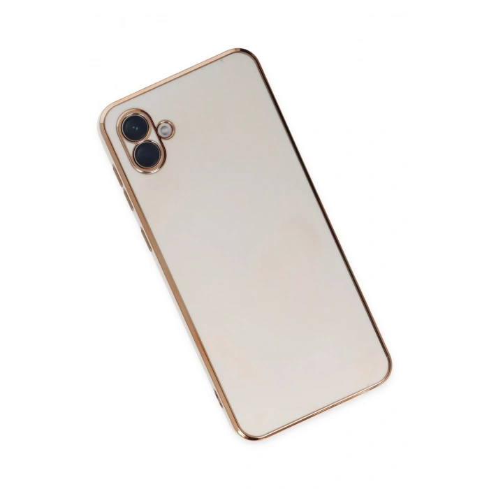 Newface Samsung Galaxy A04 Kılıf Volet Silikon - Beyaz