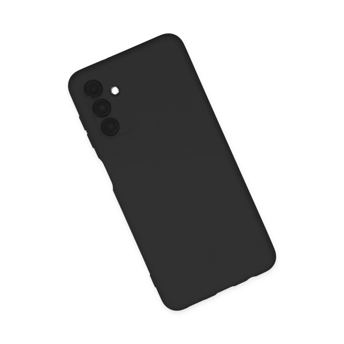 Newface Samsung Galaxy A04S Kılıf Nano içi Kadife Silikon - Siyah