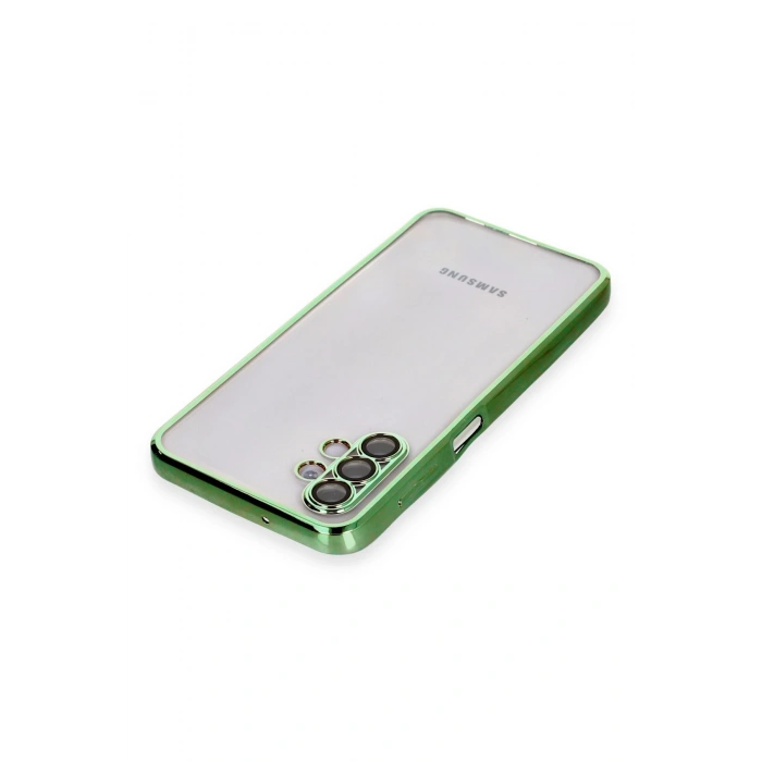 Newface Samsung Galaxy A04S Kılıf Razer Lensli Silikon - Yeşil