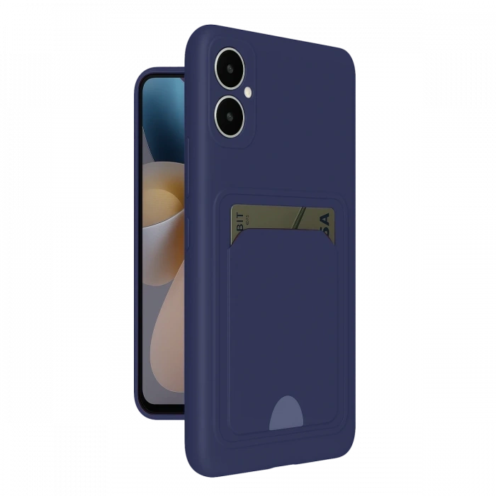 Newface Samsung Galaxy A05 Kelvin Kartvizitli Silikon - Lacivert