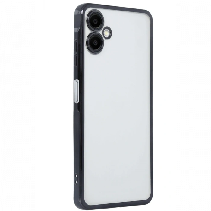 Newface Samsung Galaxy A06 Kılıf Razer Lensli Silikon - Siyah