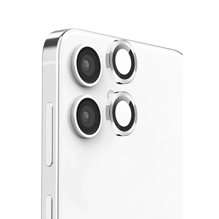 Newface Samsung Galaxy A06 Raze Metal Kamera Lens - Gümüş