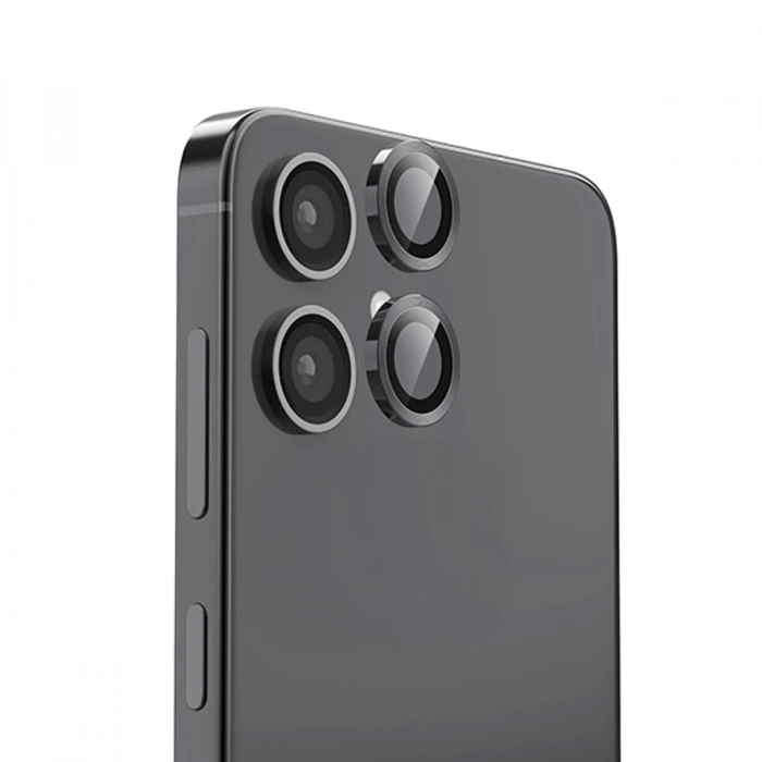 Newface Samsung Galaxy A06 Raze Metal Kamera Lens - Siyah