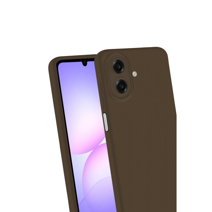 Newface Samsung Galaxy A07 4G First Silikon - Kahverengi