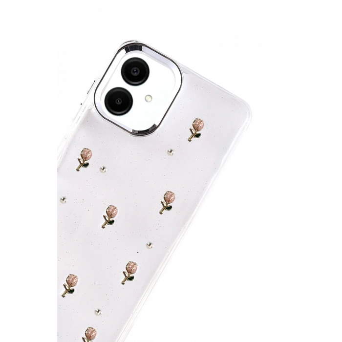 Newface Samsung Galaxy A07 4G Fiyonk Desenli Kapak - Desen 6