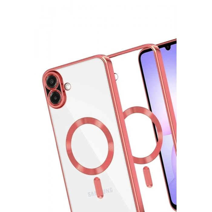 Newface Samsung Galaxy A07 4G Kross Magneticsafe Kapak - Kırmızı