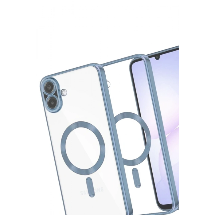 Newface Samsung Galaxy A07 4G Kross Magneticsafe Kapak - Sierra Blue