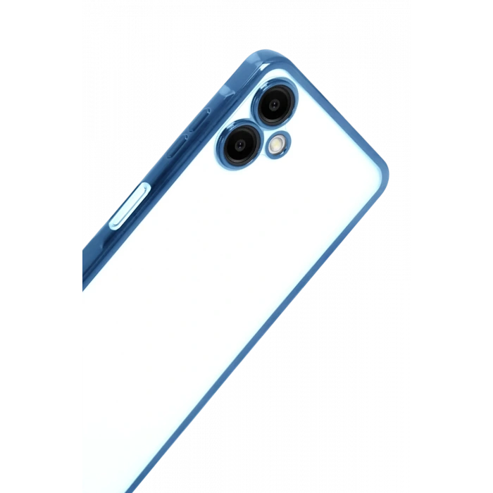 Newface Samsung Galaxy A07 4G Razer Lensli Silikon - Açık Mavi