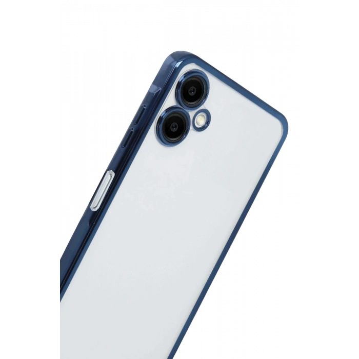 Newface Samsung Galaxy A07 4G Razer Lensli Silikon - Lacivert