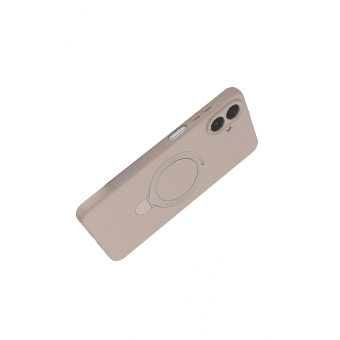 Newface Samsung Galaxy A07 4G Regal Magsafe Standlı Kapak - Çöl Titanyum