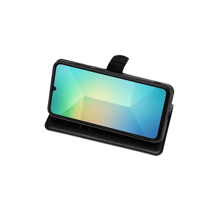 Newface Samsung Galaxy A07 4G Trend S Plus Kapaklı Kılıf - Siyah