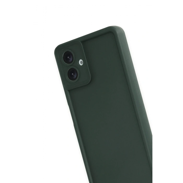 Newface Samsung Galaxy A07 4G Viera Silikon - Koyu Yeşil