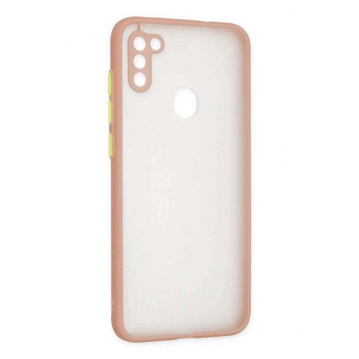 Newface Samsung Galaxy A11 Kılıf Montreal Silikon Kapak - Pembe