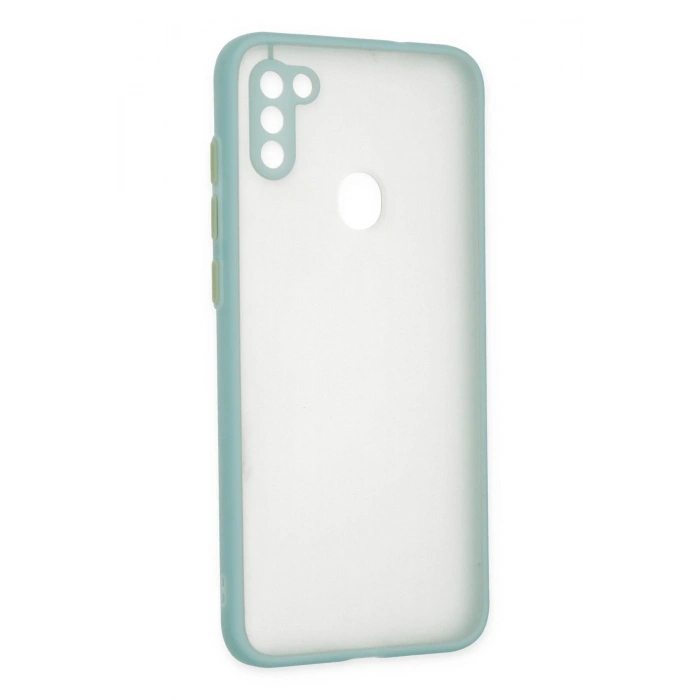 Newface Samsung Galaxy A11 Kılıf Montreal Silikon Kapak - Turkuaz