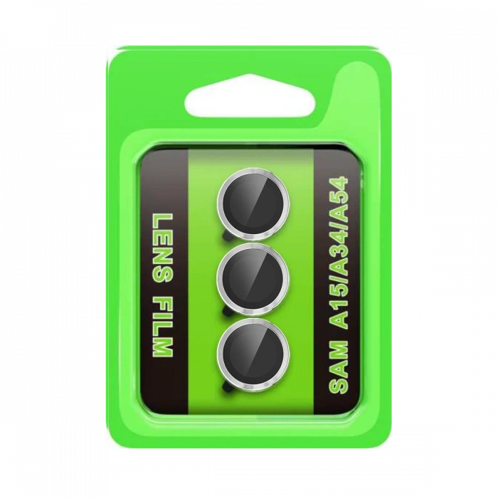 Newface Samsung Galaxy A15 4G Raze Metal Kamera Lens - Gümüş