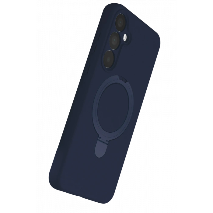 Newface Samsung Galaxy A15 4G Regal Magsafe Standlı Kapak - Lacivert