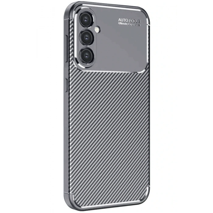 Newface Samsung Galaxy A16 5G Kılıf Auto Focus Karbon Kapak - Gri