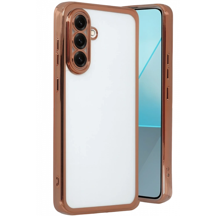 Newface Samsung Galaxy A17 5G Razer Lensli Silikon - Çöl Titanyum