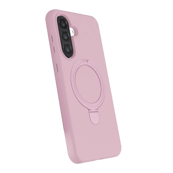 Newface Samsung Galaxy A17 5G Regal Magsafe Standlı Kapak - Açık Pembe