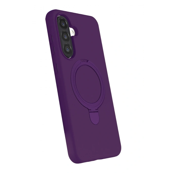 Newface Samsung Galaxy A17 5G Regal Magsafe Standlı Kapak - Derin Mor