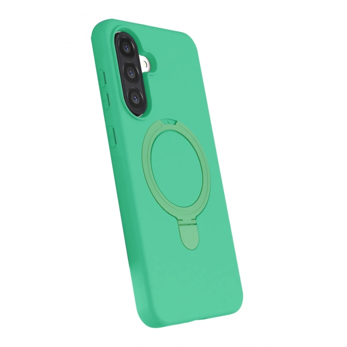 Newface Samsung Galaxy A17 5G Regal Magsafe Standlı Kapak - Yeşil