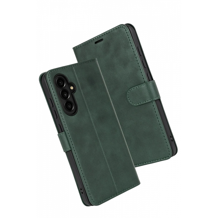 Newface Samsung Galaxy A17 5G Trend S Plus Kapaklı Kılıf - Yeşil