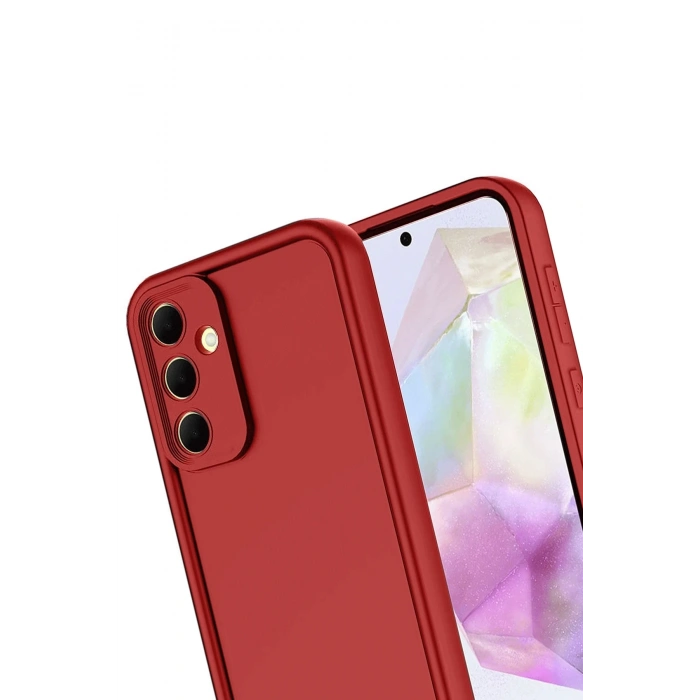 Newface Samsung Galaxy A17 5G Viera Silikon - Kırmızı