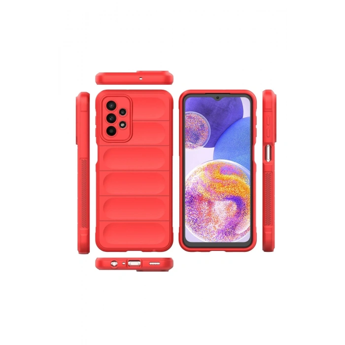 Newface Samsung Galaxy A23 4G Kılıf Optimum Silikon - Kırmızı