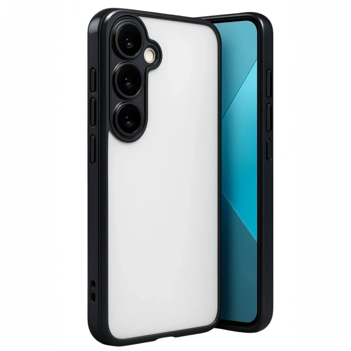 Newface Samsung Galaxy A24 4G Prime Kılıf Razer Lensli Silikon - Siyah