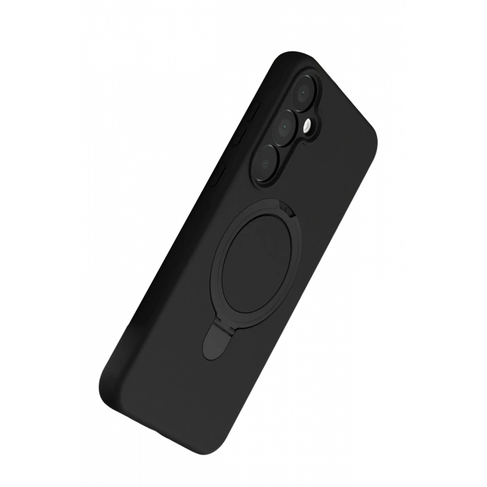 Newface Samsung Galaxy A25 5G Regal Magsafe Standlı Kapak - Siyah