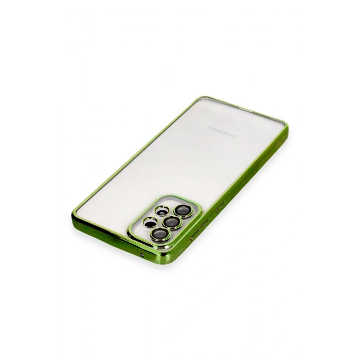 Newface Samsung Galaxy A33 5G Kılıf Razer Lensli Silikon - Yeşil