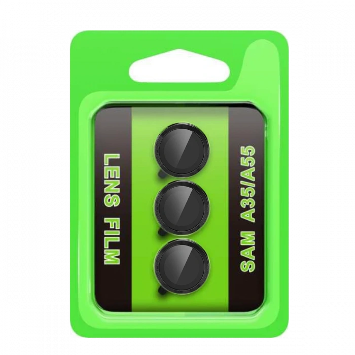 Newface Samsung Galaxy A35 5G Raze Metal Kamera Lens - Siyah