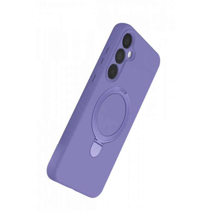 Newface Samsung Galaxy A35 5G Regal Magsafe Standlı Kapak - Lila
