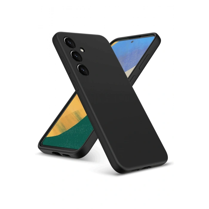 Newface Samsung Galaxy A36 Kılıf Nano içi Kadife Silikon - Siyah