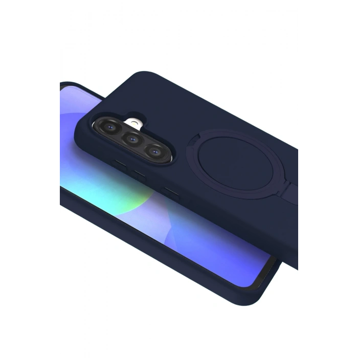 Newface Samsung Galaxy A36 Regal Magsafe Standlı Kapak - Lacivert