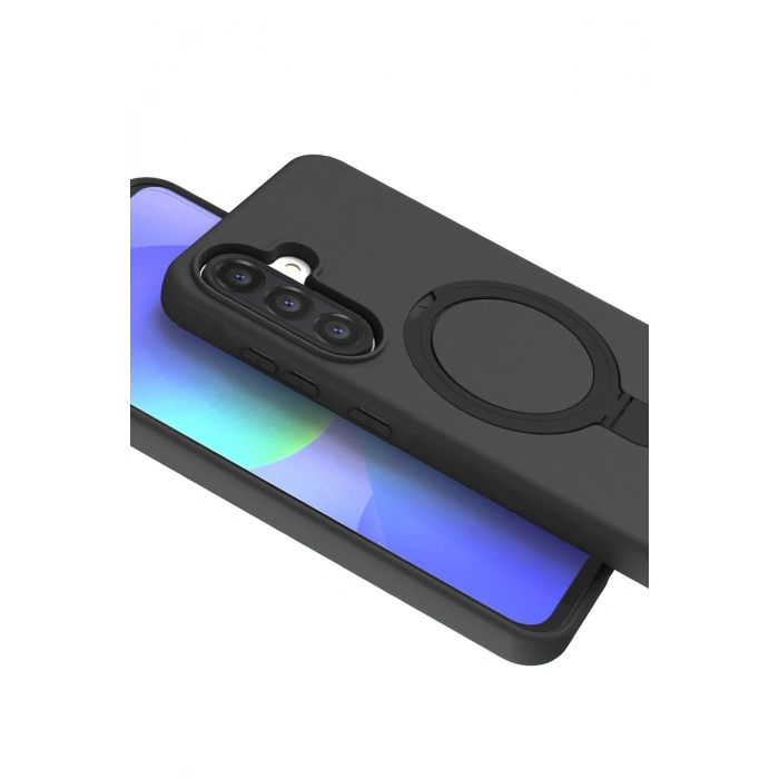 Newface Samsung Galaxy A36 Regal Magsafe Standlı Kapak - Siyah