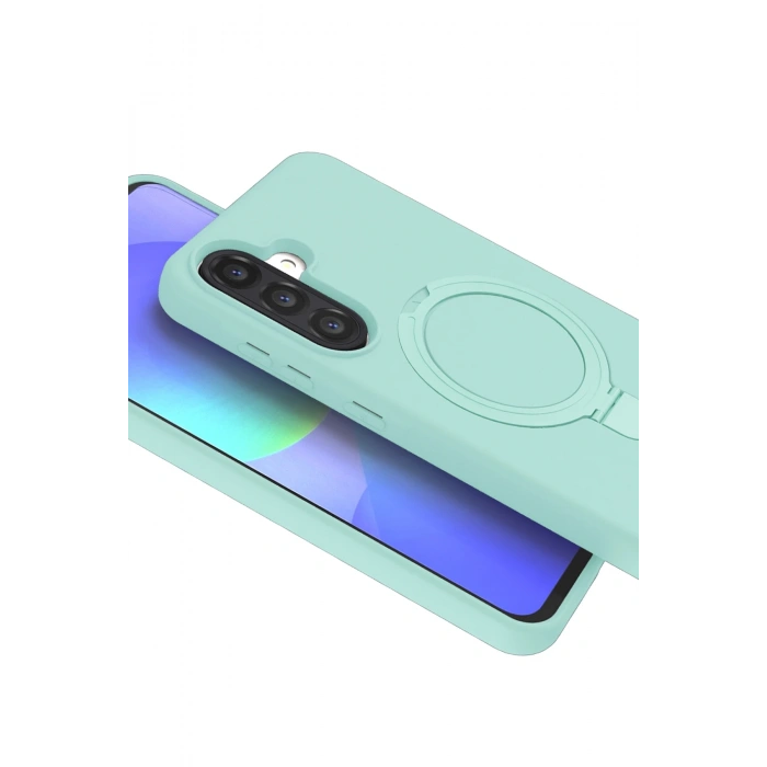 Newface Samsung Galaxy A36 Regal Magsafe Standlı Kapak - Su Yeşili
