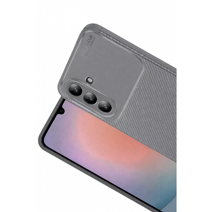 Newface Samsung Galaxy A37 5G Auto Focus Karbon Kapak - Gri